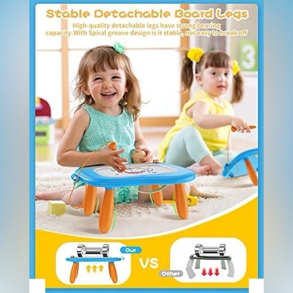 Magnetic Drawing Board for Kids - Blue - Picture 7 of 7